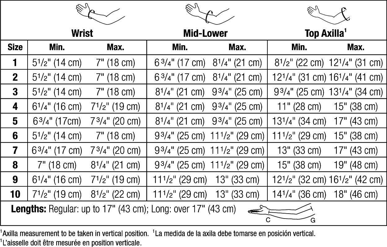 Armsleeve, 20-30 mmHG, Natural, Long, Size 6 (Continental US Only)