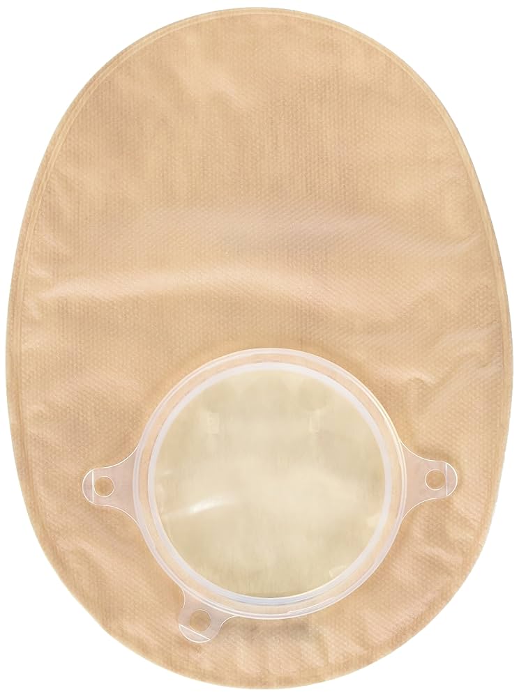 Closed-End Pouch, 8", 2-Sided Comfort Panel, Filter, Tan, 2 3/4" Flange, 30/bx (Continental US Only)