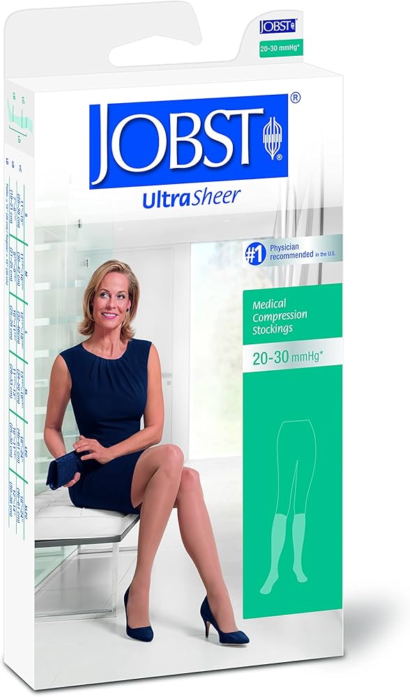 Compression Stocking, Waist High, 15-20 mmHG, Closed Toe, Espresso, Large (Continental US Only)