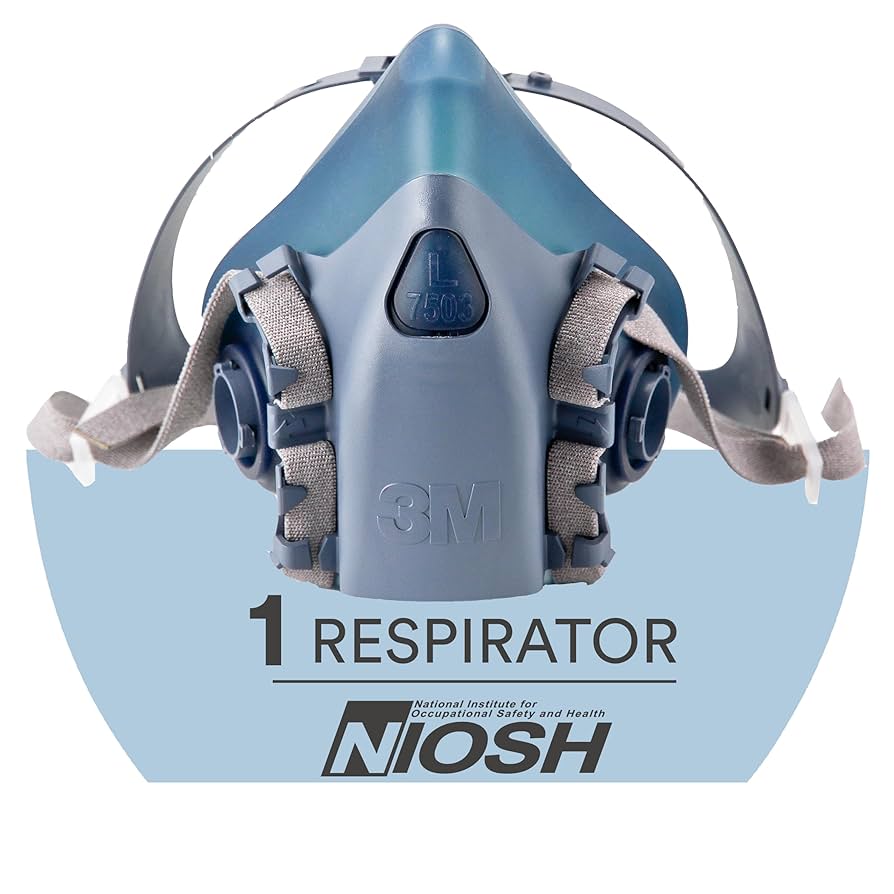 Half Facepiece Respirator, Small, Reusable, 10/cs (Continental US+HI Only)