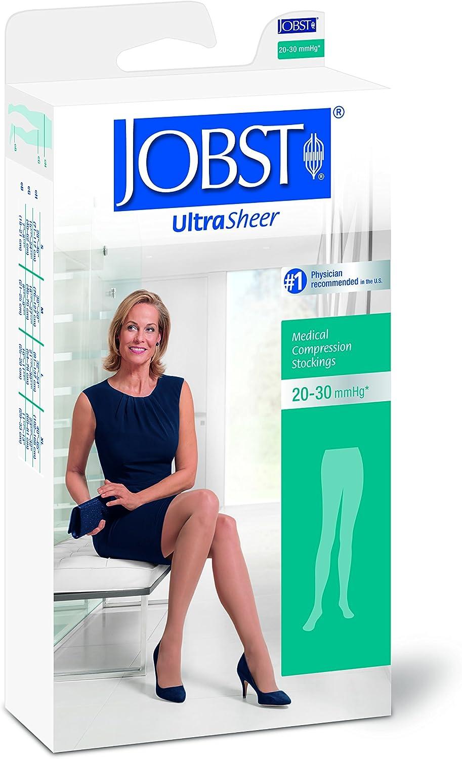 Compression Stocking, Waist High, 20-30 mmHG, Closed Toe, Natural, X-Large (Continental US Only)