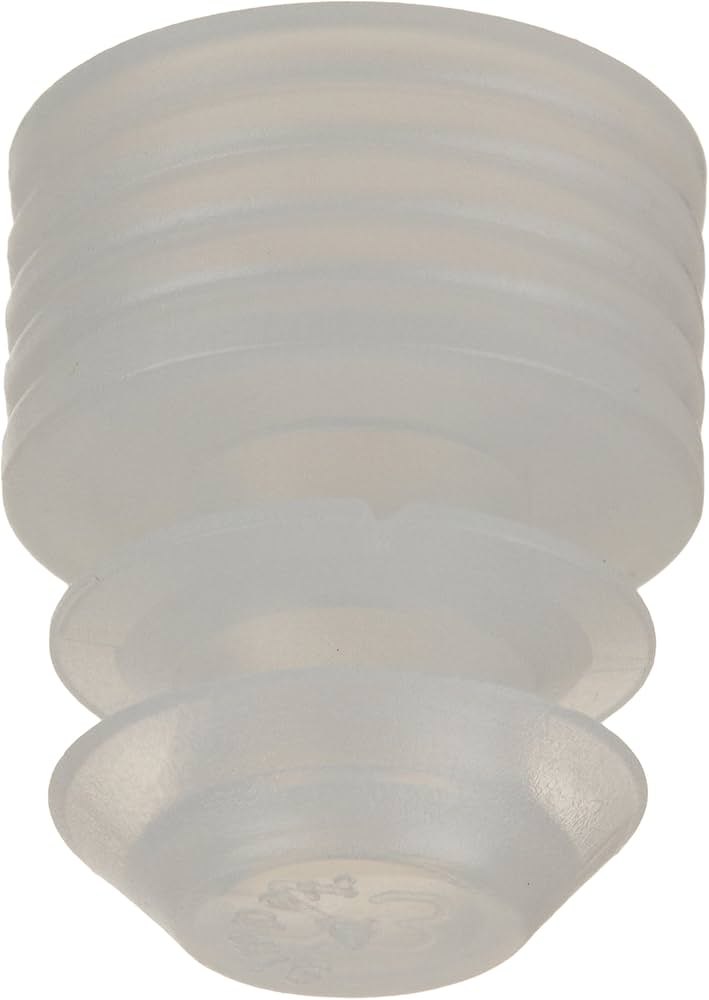 Flange Plug Cap, 12mm, Polyethylene, White, 1000/pk