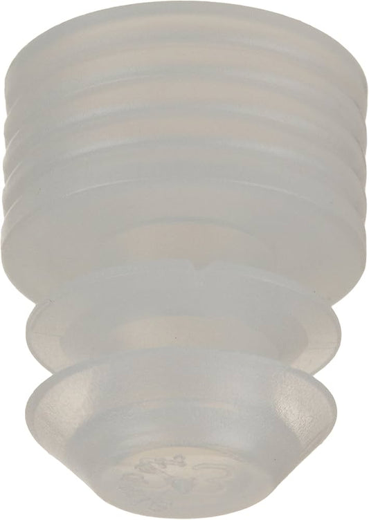 Flange Plug Cap, 12mm, Polyethylene, White, 1000/pk