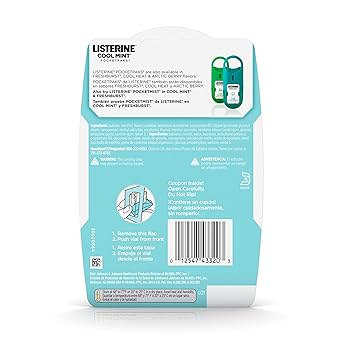 Pocketpaks Breath Strips, Cool Mint, 3 - 24 Strip Packs (Backend/Peggable), 72 ct, 36/cs (Continental US+HI Only) (Pricing Subject to Change without Prior Notification)