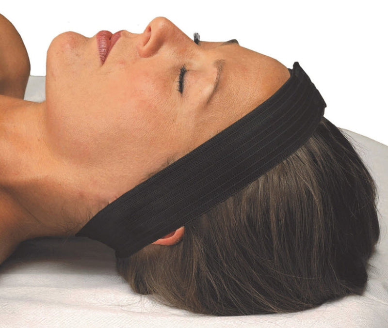 Disposable Headband, Black, Elastic, Latex Free, Velcro Closure, 48/pk 10 pk/cs