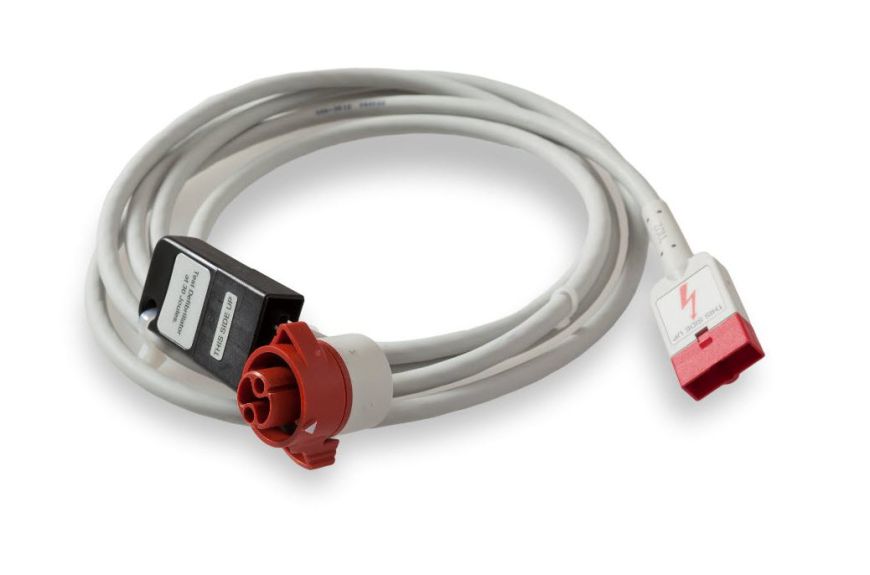 Multifuctional Therapy Cable (Allows Use of Disposable Multifunctional Electrodes and Zoll External and Internal Paddles)