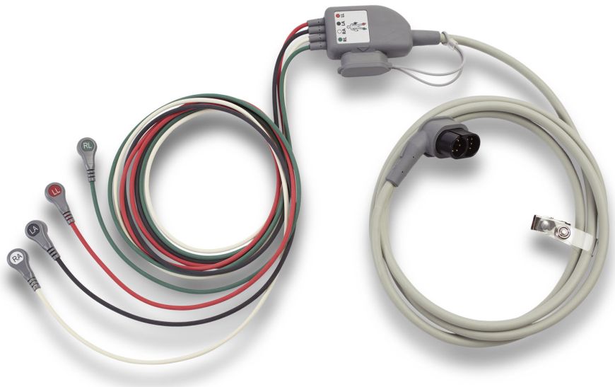 Propaq MD ECG Cable, Limb Lead ECG, Replacment 4-Lead Trunk Cable, AAMI