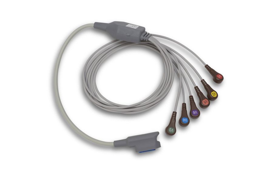 V Lead Patient Cable for 12 Lead ECG