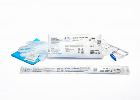 Catheter Kit, Male, Hydrophilic Coated, Single-Use, 16", Straight Tip, 14FR, 30/bx, 3 bx/cs (Continental US Only)