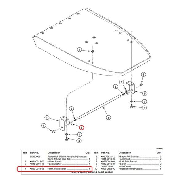 Washer, Lock, 0.190, BO (US Only) (DROP SHIP ONLY) (Delivery Info Sheet Required)