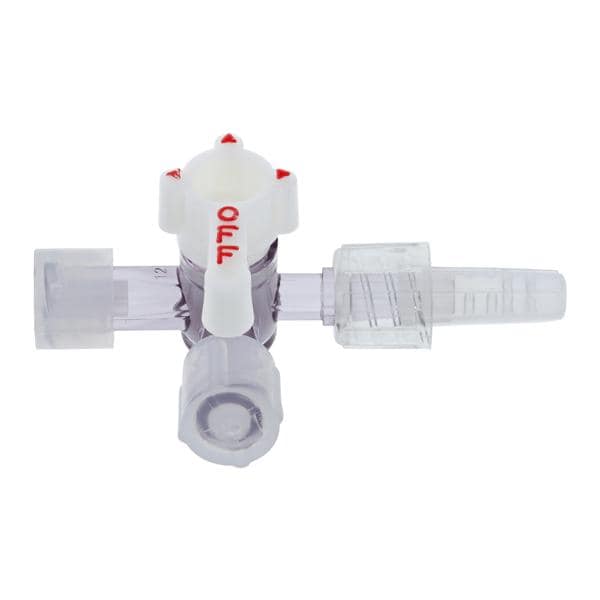 4-Way Stopcock with swivel Male Luer Lock 50/cs (US Only)