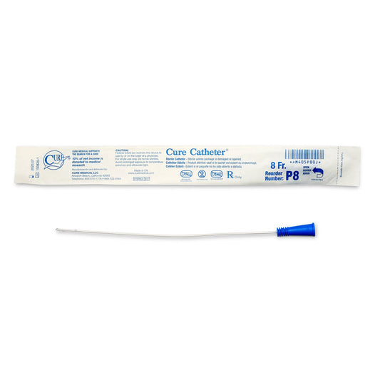 Catheter, Pediatric, Uncoated, Single-Use, 10", Straight Tip, 8FR, 30/bx, 10 bx/cs (Continental US Only)