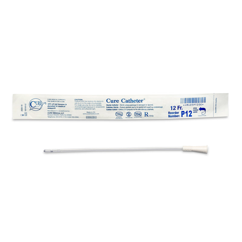 Catheter, Pediatric, Uncoated, Single-Use, 10", Straight Tip, 12FR, 30/bx, 10 bx/cs (Continental US Only)