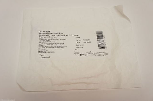 Channel Drain, 3/4 with Trocar, Silicone, Flat, 7 FR, 30cm Channel, 10/bx, 8 bx/cs (Continental US Only)