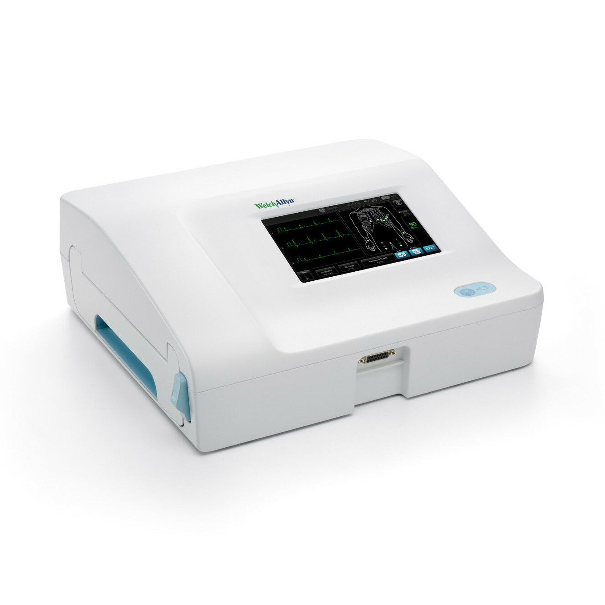 Interpretive 12-Lead Multichannel ECG, 7" Color Preview/ Touch Screen Display, AHA Patient Cable, Power Cord (US Only) (Item is considered HAZMAT and cannot ship via Air or to AK, GU, HI, MP, PR, VI)