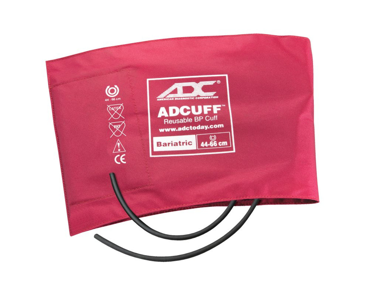 ADCUFF & Bladder, 1-Tube, Bariatric, Burgundy, LF