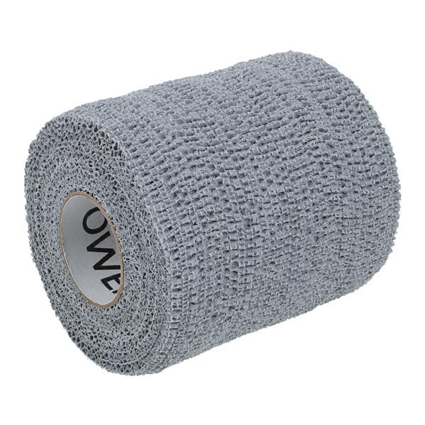 Self-Adherent Wrap, 3" x 6 yds, Grey, Latex, 16 rl/cs