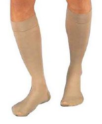 Compression Stocking, Knee High, 30-40mmhg, X-Large, Full Calf, Beige, Closed Toe, 1/pr (Continental US Only)