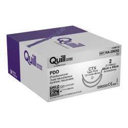 PDO Suture, Taper Point, Size 2, 45cm x 45cm, 48mm, 1/2 Circle, 12/bx
