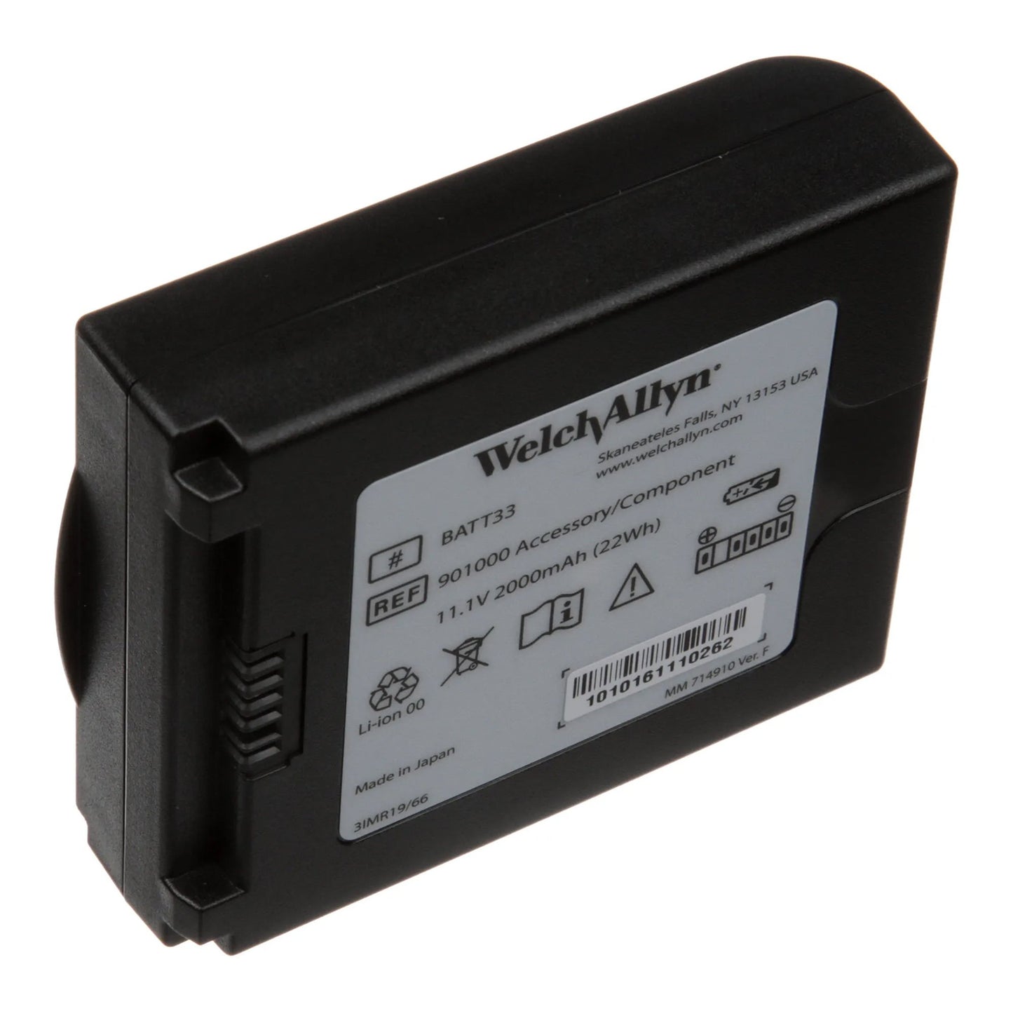 Lithium-Ion Battery, 10.8 Volt, 3-Cell for CP 50 Electrocardiograph (US Only) (Item is considered HAZMAT and cannot ship via Air or to AK, GU, HI, PR, VI)