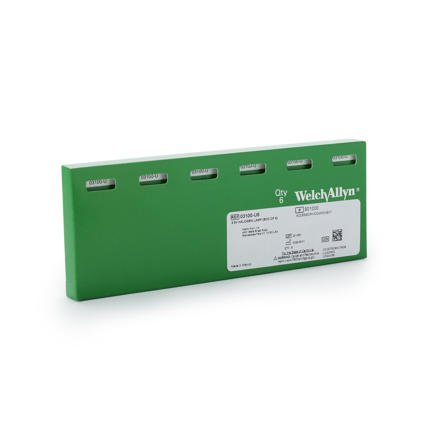 3.5V Halogen Lamp, 6/pk (US Only)