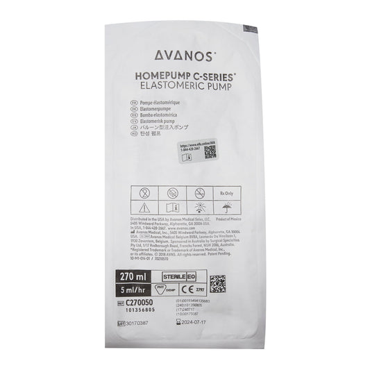 Homepump C-Series, 270 ml Fill Volume, 5 ml/hr Fill Rate, 48 Hour (2 Day) Infusion, 24/cs (US Only) (Authorized Distributor Sub-Agreement Required  - See Manufacturer Details Page)