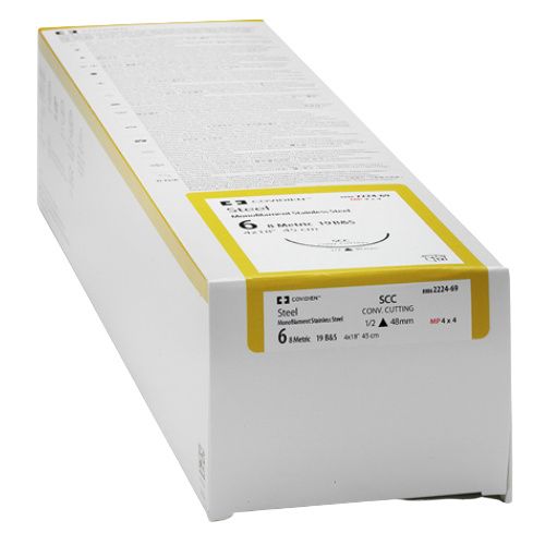 Suture, Conventional Cutting, Size 6, 2x18", Needle SCC, _ Circle, 1 dz/bx (Continental US Only)