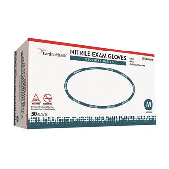 Decontamination Exam Glove, Nitrile, Blue, Large, 50/bx, 10 bx/cs (Continental US Only)