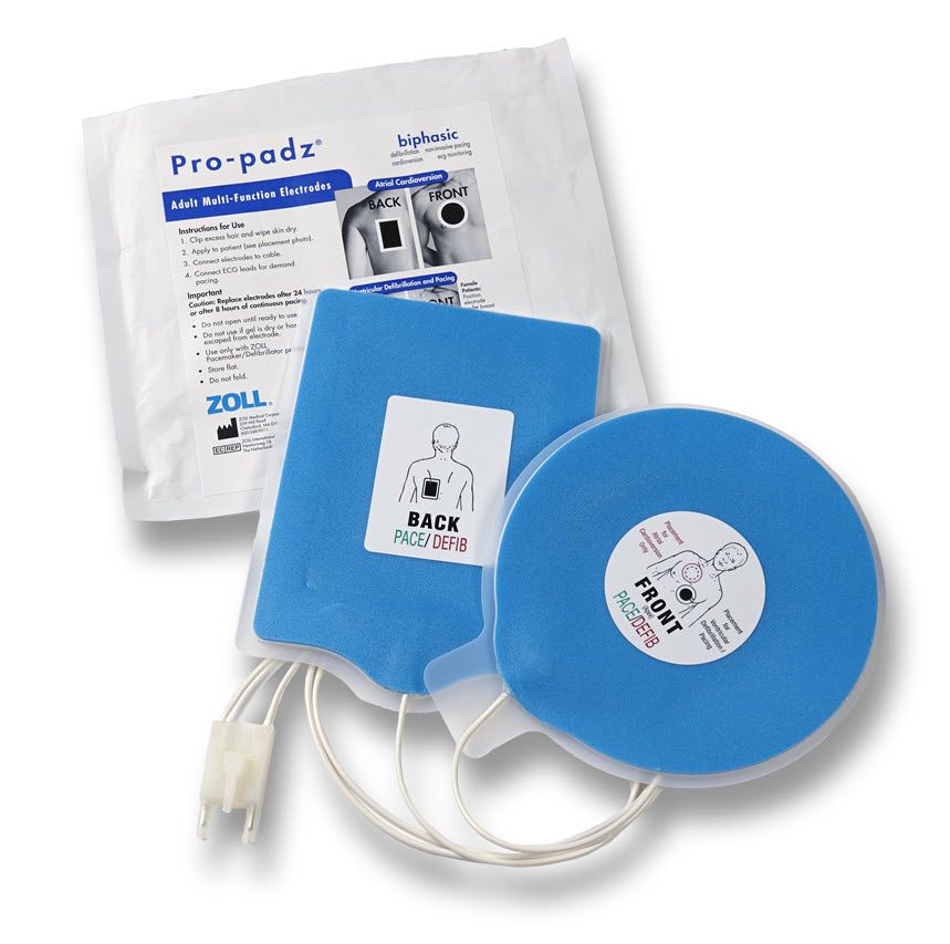 Pro-padz Multi-Function Electrodes, 9 Month Shelf Life, 12 pr/cs (DROP SHIP ONLY)