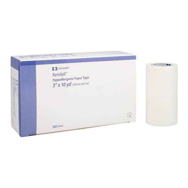 Paper Tape, Hypoallergenic, 3" x 10 yds, 4 rl/bx, 12 bx/cs (Continental US Only) (Minimum Expiry Lead is 60 days) (Item is Non-Returnable)