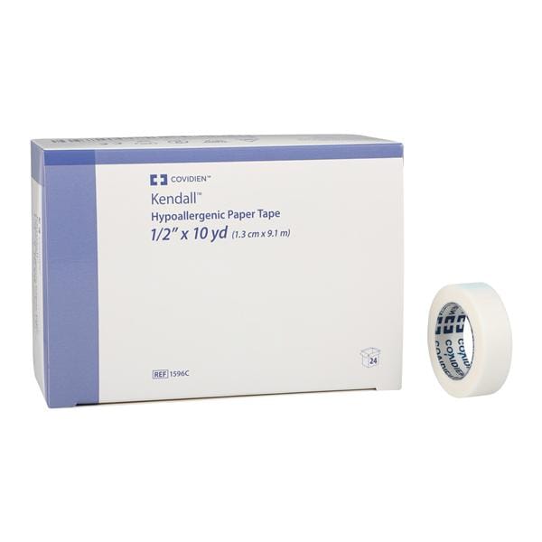 Paper Tape, Hypoallergenic, _" x 10 yds, 24 rl/bx, 10 bx/cs (Continental US Only) (60-Day Dating; Non-Returnable)