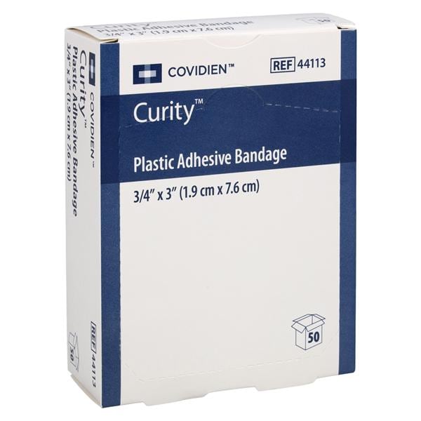 Adhesive Bandage, _" x 3", Plastic, 50/bx, 72 bx/cs (54 cs/plt) (Continental US Only)