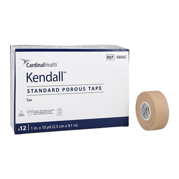 Standard Porous Tape, Tan, 1", 12/bx, 12 bx/cs (Continental US Only)