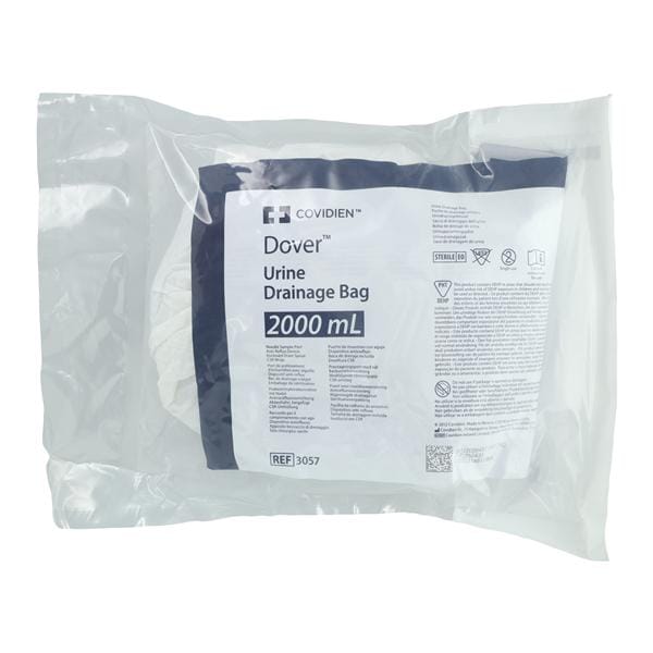 Drain Bag, 2000mL, No Anti-Reflux Chamber, 20/cs (Continental US Only)