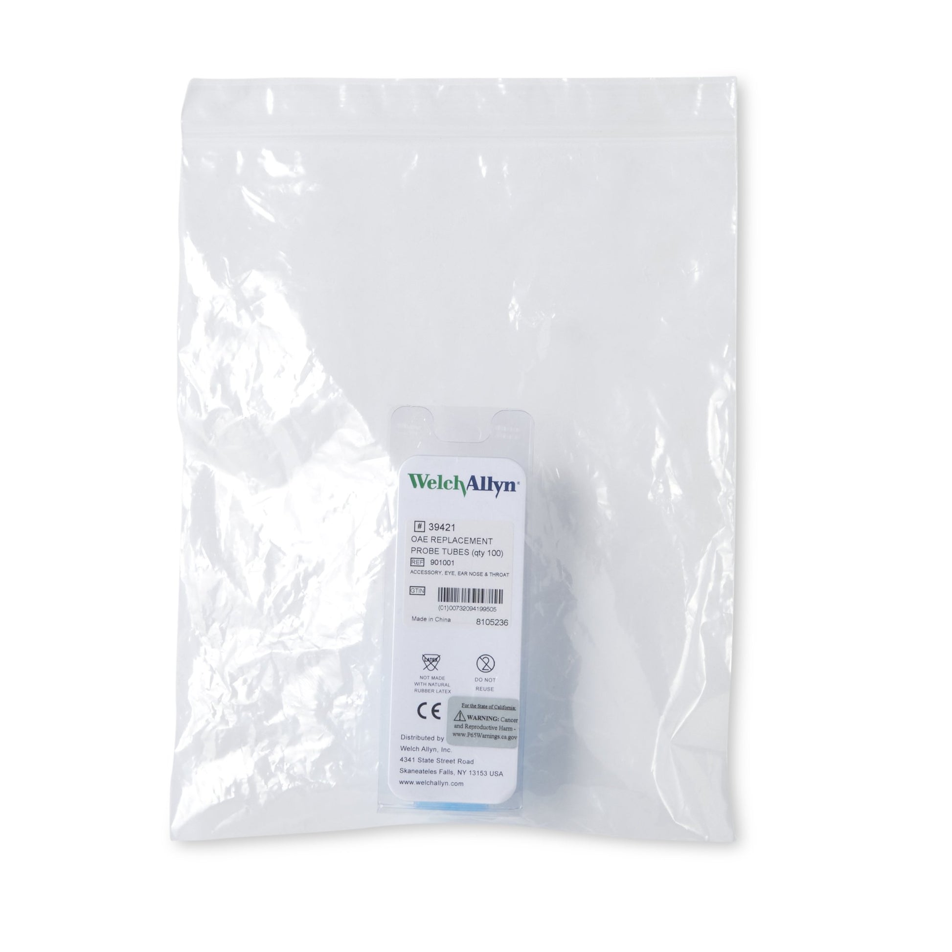Accessories: OAE Disposable Probe Tubes, Single Use, 100/bx (US Only)
