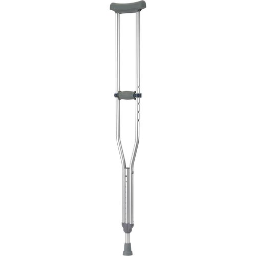 Crutch, Child, Aluminum, Height (Highest Setting, Armrest to Floor) 37", Height (Lowest setting Armrest to Floor) 46", Patient Height 4 ft 6"  to 5 ft 2", 8pr/cs (24 cs/plt) (To Be DISCONTINUED)