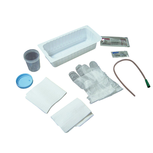 Catheter Foley, 18 Fr, Hydrophilic-Coated Latex, 400 ml Urine Meter with 2600ml Drainage Bag, with 10 cc Syringe Prefilled with Sterile Water, 10/cs
