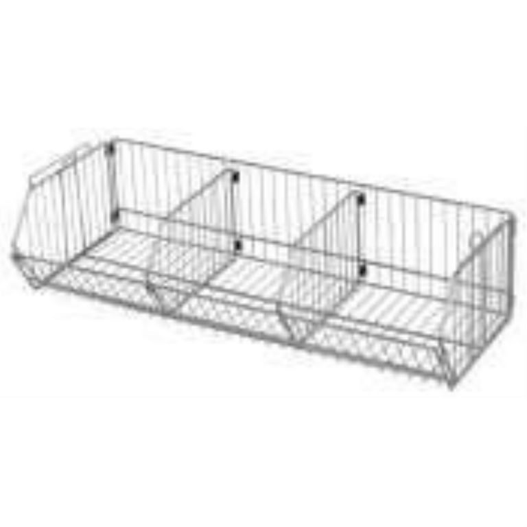 Modular Shelf Basket, 20"W x 48"L x 9"H, Chrome (DROP SHIP ONLY)