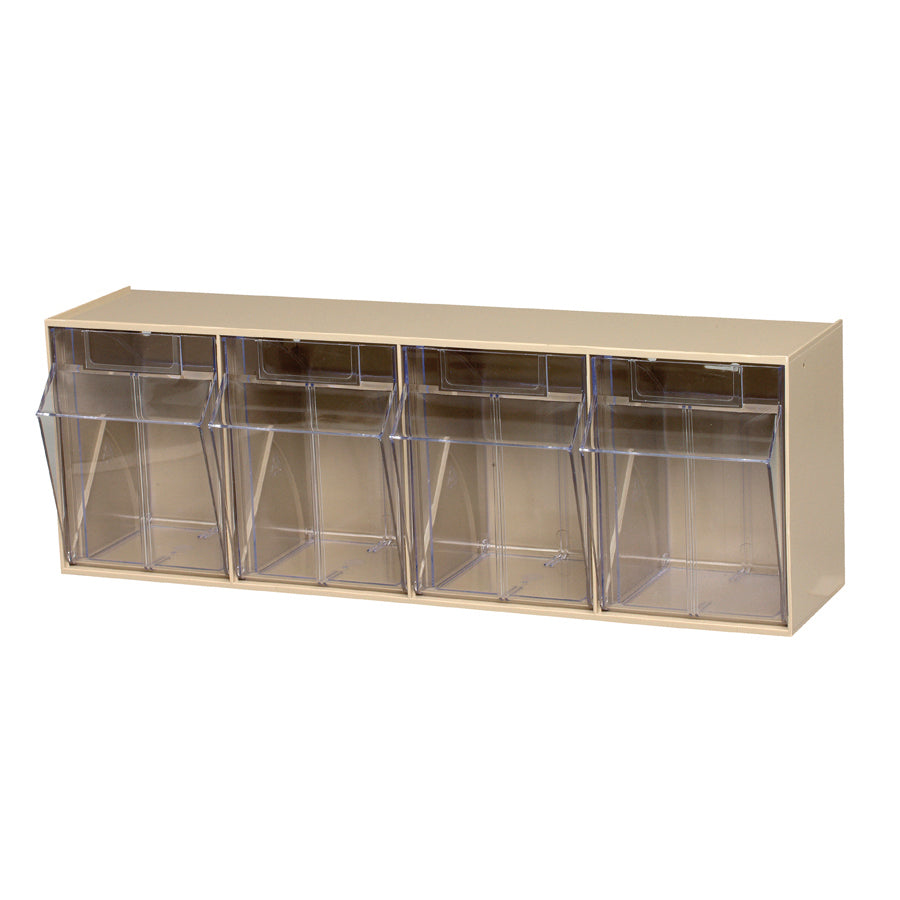 Tip Out Bin, 6 5/8" x 23 5/8" x 7 1/2", Ivory