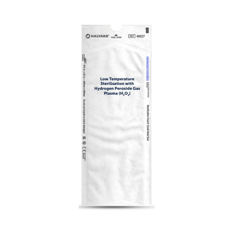 Sterilization Pouch, Heat Seal Tyvek, 2_ " x 8_ ", 75mm x 210mm, Flat Pack, PLASMA, 250/bx, 4 bx/cs (US Only)