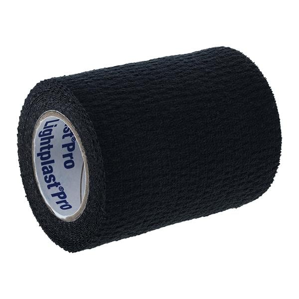 Tearable Elastic Adhesive Stretch Tape, Black, 3" x 5 yds, 16 rl/cs (Continental US Only)