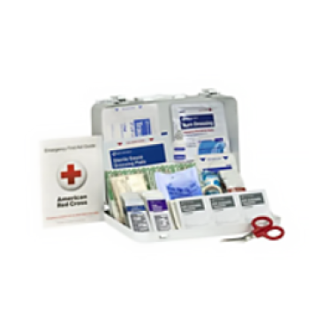 First Aid Kit, Metal, 25 Person, ANSI 2021 Class A (DROP SHIP ONLY - $150 Minimum Order)