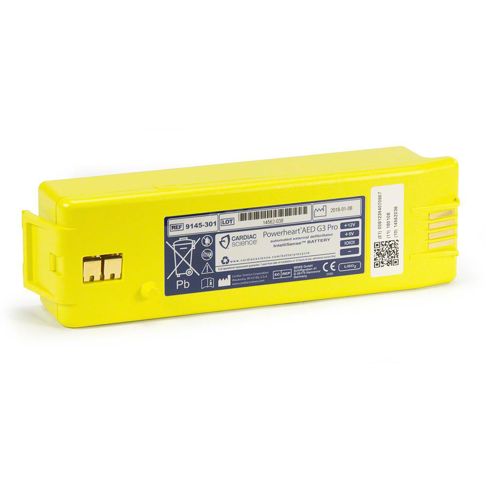 Intellisense Lithium Battery For Powerheart AED G3 Pro Model 9300P (Item is considered HAZMAT and cannot ship via Air or to AK, GU, HI, MP, PR, VI)