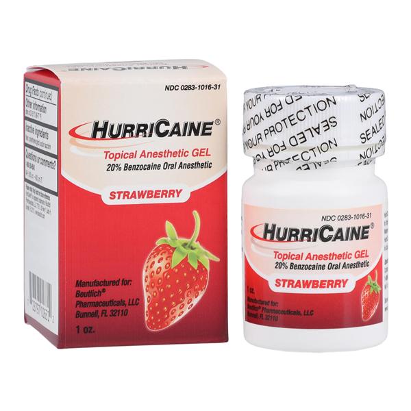 Topical Anesthetic Gel, 1 oz Jar, Strawberry (US Only)
