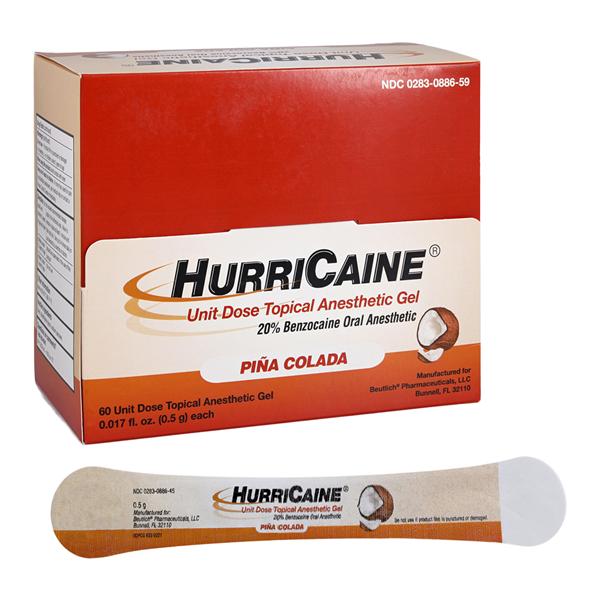 Topical Anesthetic Gel, Unit Dose, Pina Colada, 60/bx (US Only)