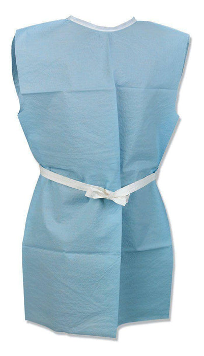 Gown, 40" x 44", Blue, 2-Ply Scrim, Latex Free (LF), 25/cs