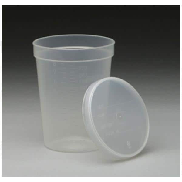 Specimen Container, Snap Cap, 8 oz, 100/cs