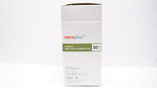 Gammex PI Underglove, Polyisoprene, Size 8.5, Powder-Free, Green, Non-Latex, 50 pr/bx, 4 bx/cs (US Only) (For Sale to Authorized NovaPlus Customers Only)