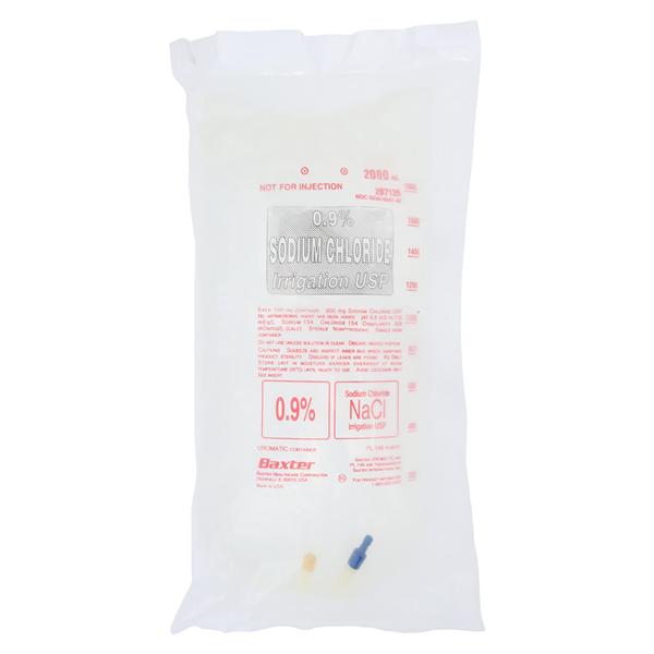 Sodium Chloride Injection, 0.9%, USP, 2000 ml, Uromatic Plastic Container, Non-Pyrogenic, Sterile, 6/cs (Rx) (Continental US Only) (Product Access Restricted. Check with your sales rep to verify eligibility)