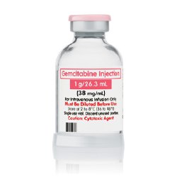 Gemcitabine Injection, 1 g, 26.3 ml Vial, Single Dose, Onco-Tain Glass Fliptop Vial (Rx) (Item is Non-Returnable) (We must have your Wholesale Drug License on File before shipping this product) (US Only, Excluding IN and ND)